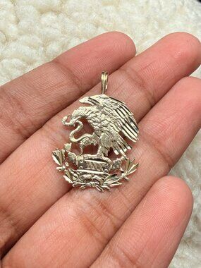 14K Yellow Gold  Eagle Pendant